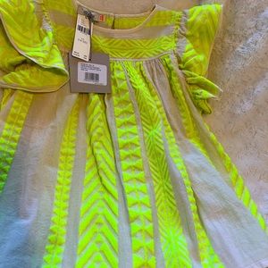 Anthropologie little girls neon top